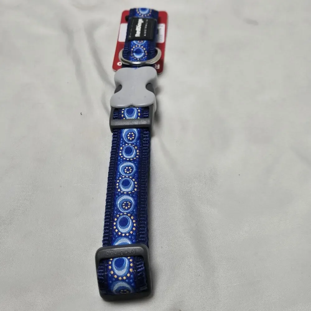 Red Dingo Dog Collar 25mm Blue